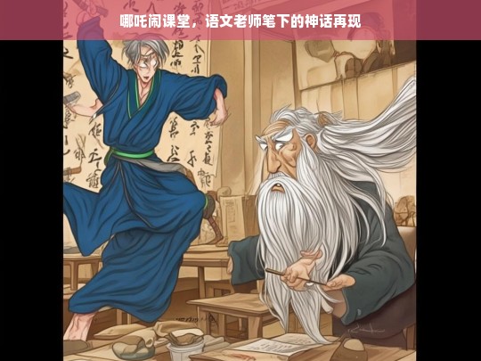 哪吒闹课堂，语文老师妙笔重现神话传奇