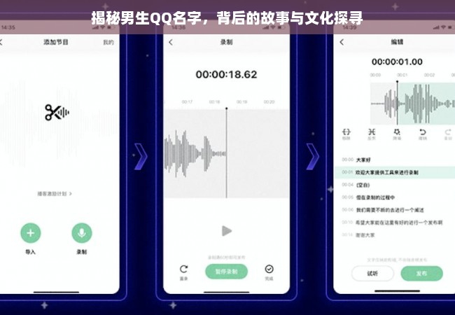 揭秘男生QQ名字，背后的故事与文化探寻