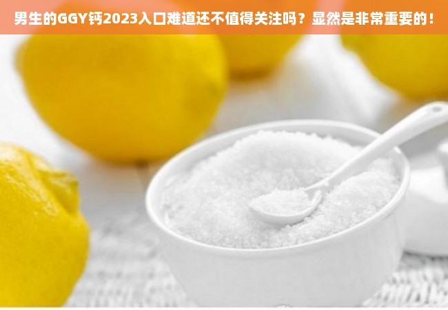 男生的GGY钙2023入口难道还不值得关注吗？显然是非常重要的！