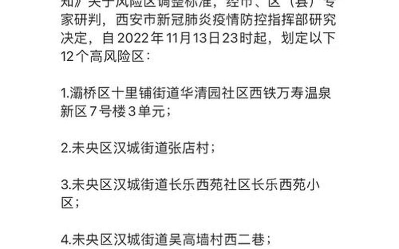 陕西西安疫情最新消息，西安中风险地区有哪些