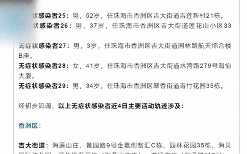 31省份新增本土确诊69例在哪几个省份_42，6月22日珠海市新增2例境外输入确诊病例+2例无症状感染者 (2)