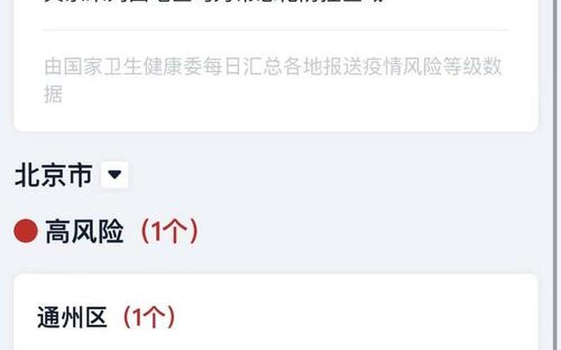 北京中高风险地区最新名单最新，北京的防疫最新政策
