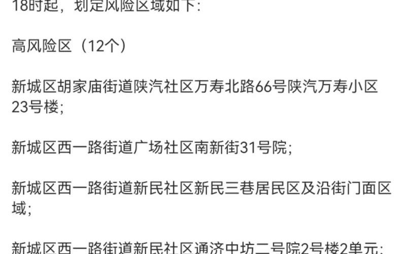 10月20日20时起西安新增9个高风险和12个中风险区，现在从西安回家要隔14天吗-西安疫情最新出入规定_5